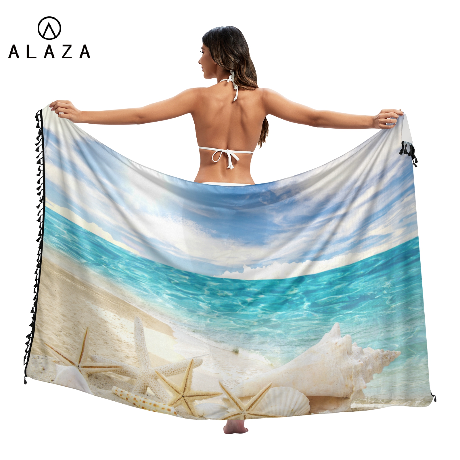 Cover Up Kaftan - Sexy Women Chiffon Swimwear Pareo Scarf