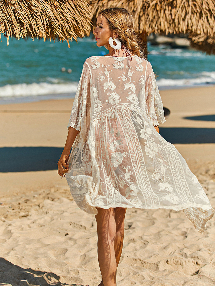 Summer Beach Vacation Sun Prot – обзор и цена Kimono Sheer Floral