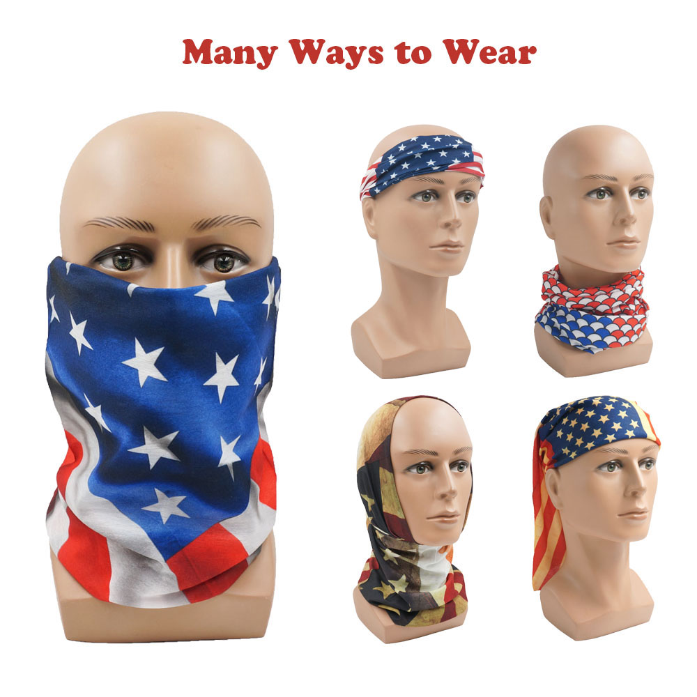 USA Flag Pattern Sun Protectiv – обзор и цена Headband Summer Knit