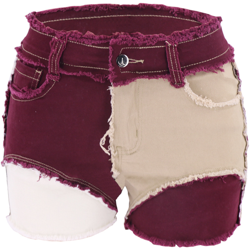 Fashion Mid-Waist Slim Fit Tor – обзор и цена Shorts Denim Frayed