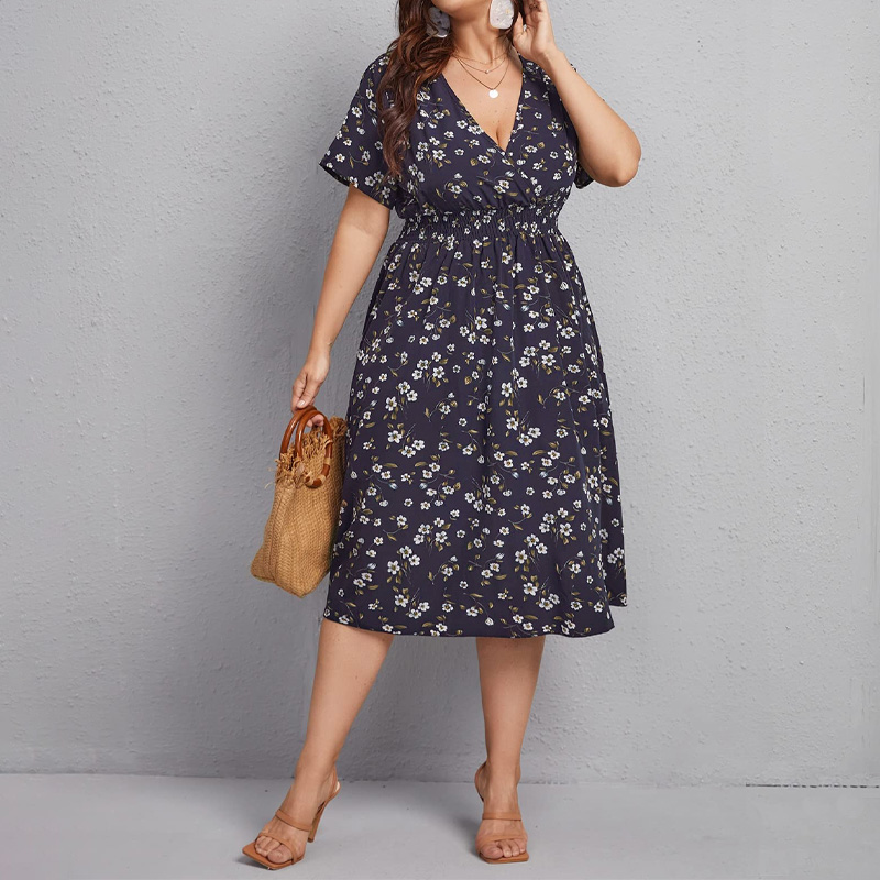 Plus Size Women's Dress, Flowe – обзор и цена Romper Floral Print