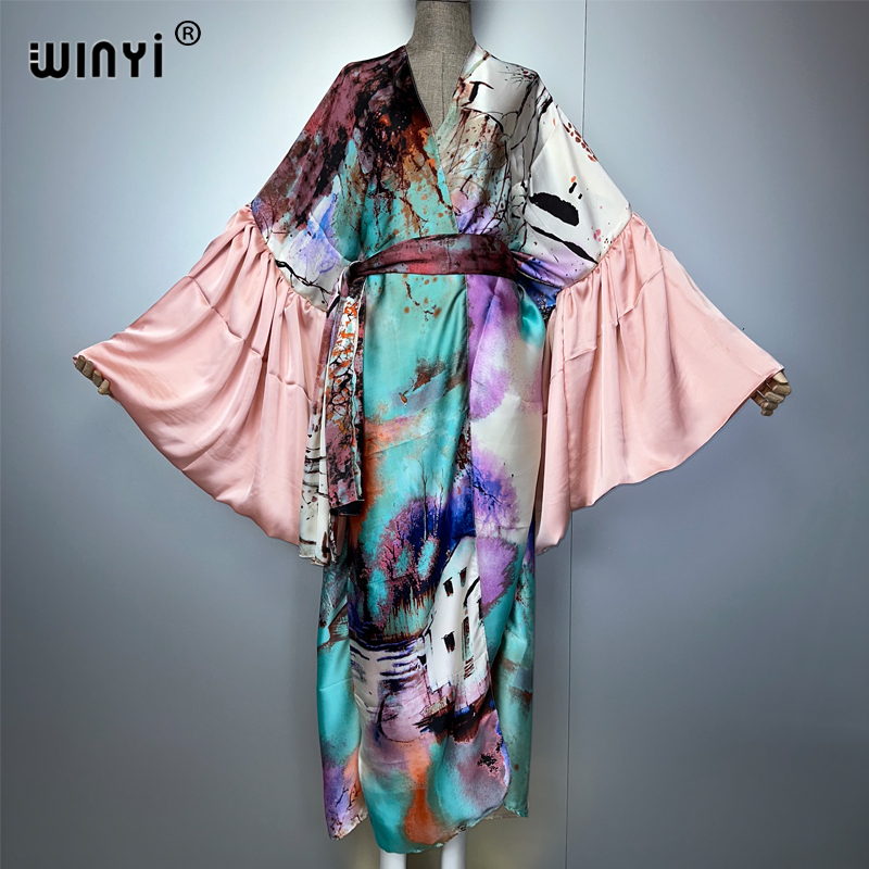 WINYI Summer Kimono party dres – обзор и цена Cover Up Kaftan