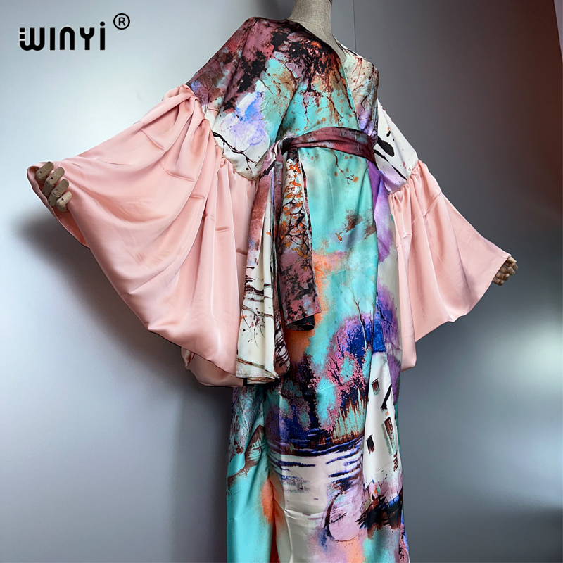 WINYI Summer Kimono party dres – обзор и цена Cover Up Kaftan