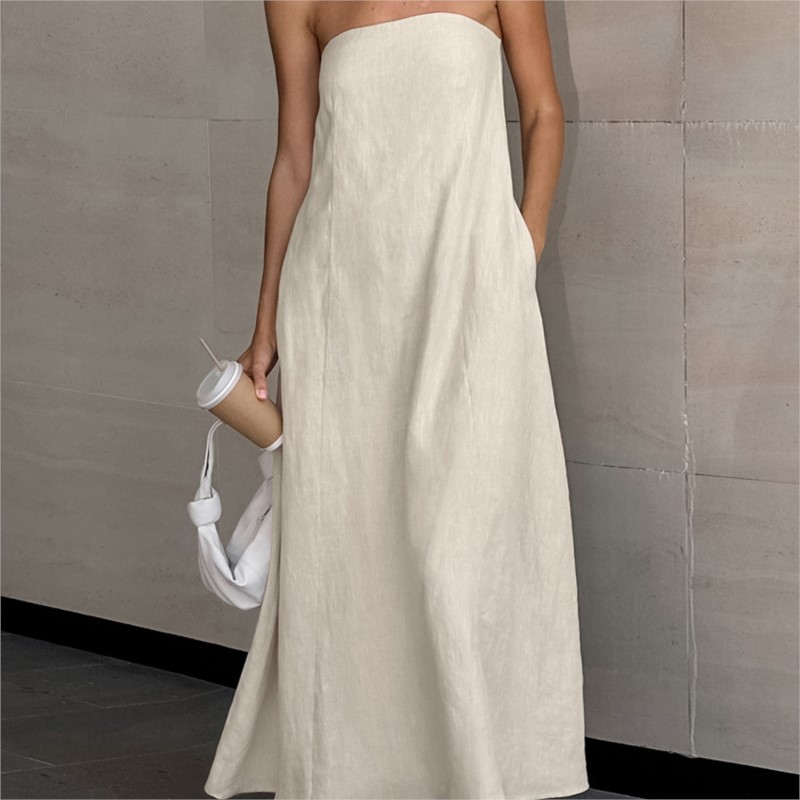 Fashion Elegant Simple Design  – обзор и цена Linen Dress Wrap