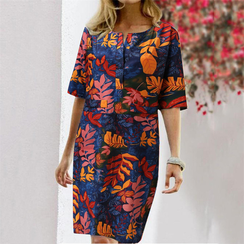Summer Cotton Linen Printed Wo – обзор и цена Linen Dress Wrap