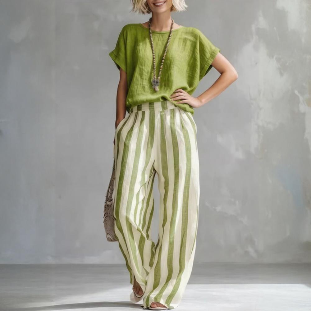 Casual Cotton Linen 2 Piece Se – обзор и цена Linen Pant Wide