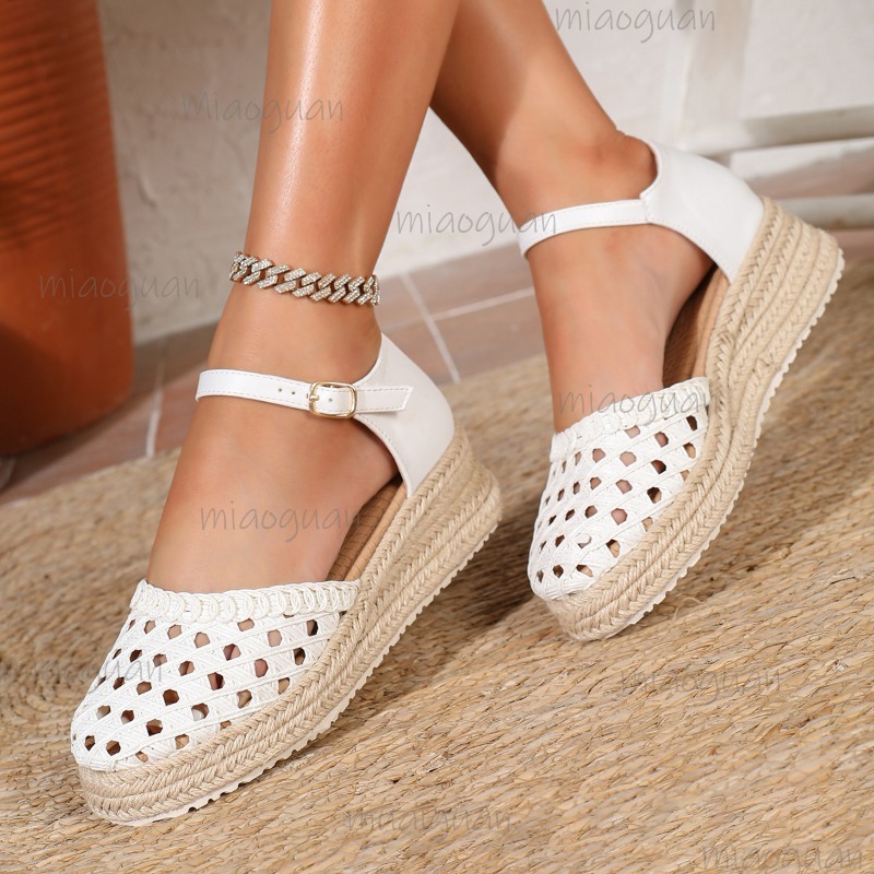 Boho Women's Hollow Out Woven  – обзор и цена Wedge Espadrille Women