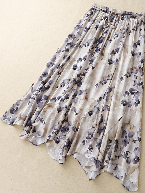 Floral A-Line Skirt Women's El – обзор и цена Midi Skirt Floral
