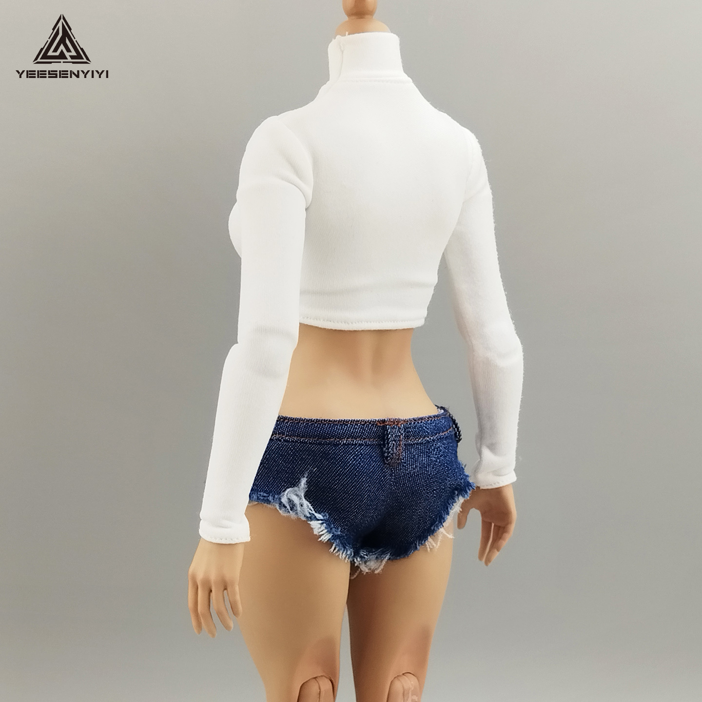 1/6 Scale Distressed Denim Min – обзор и цена Shorts Denim Frayed