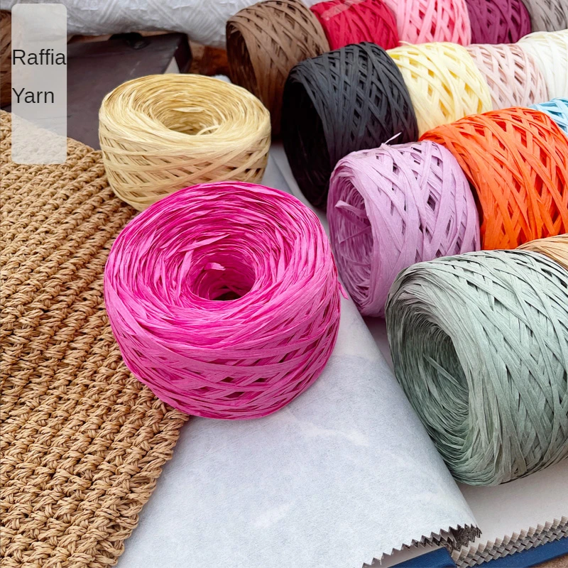180m raffia Yarn paper Grass f – обзор и цена Crochet Bag Raffia
