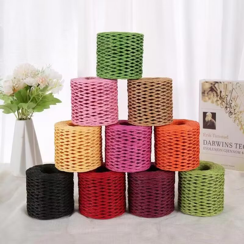 190g Raffia Yarn, Straw Paper  – обзор и цена Crochet Bag Raffia