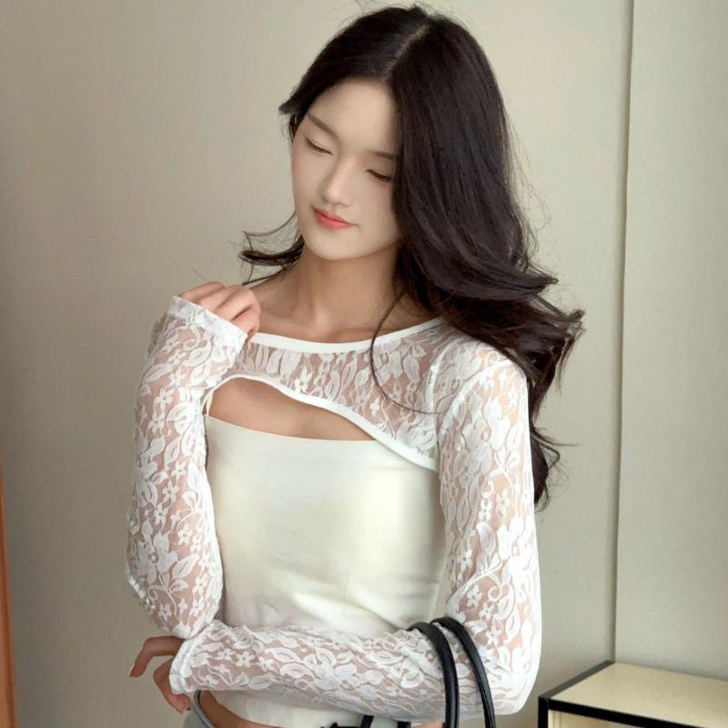 Sexy Hollow Out See Through La – обзор и цена Crop Top Crochet