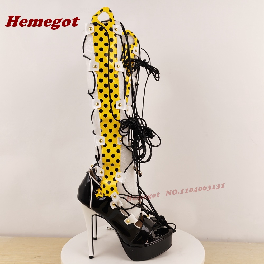 Colorful Platform Lace-Up Sand – обзор и цена Sandal Strappy Heeled