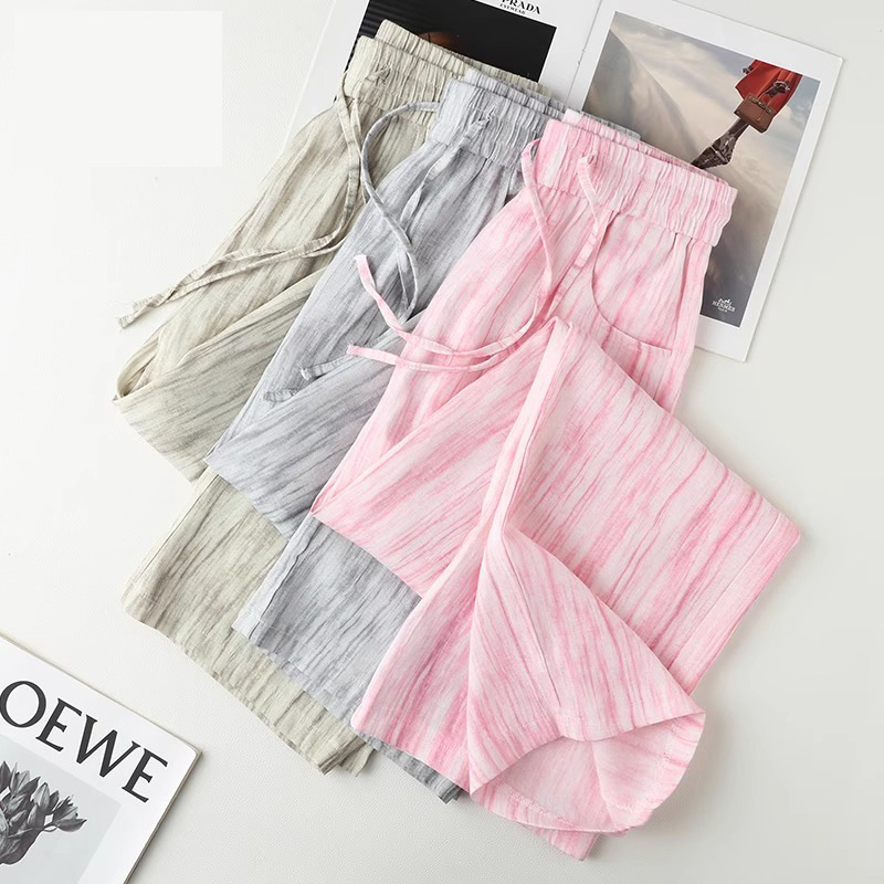 Tie-Dye Ice Silk Cotton Linen  – обзор и цена Linen Pant Wide