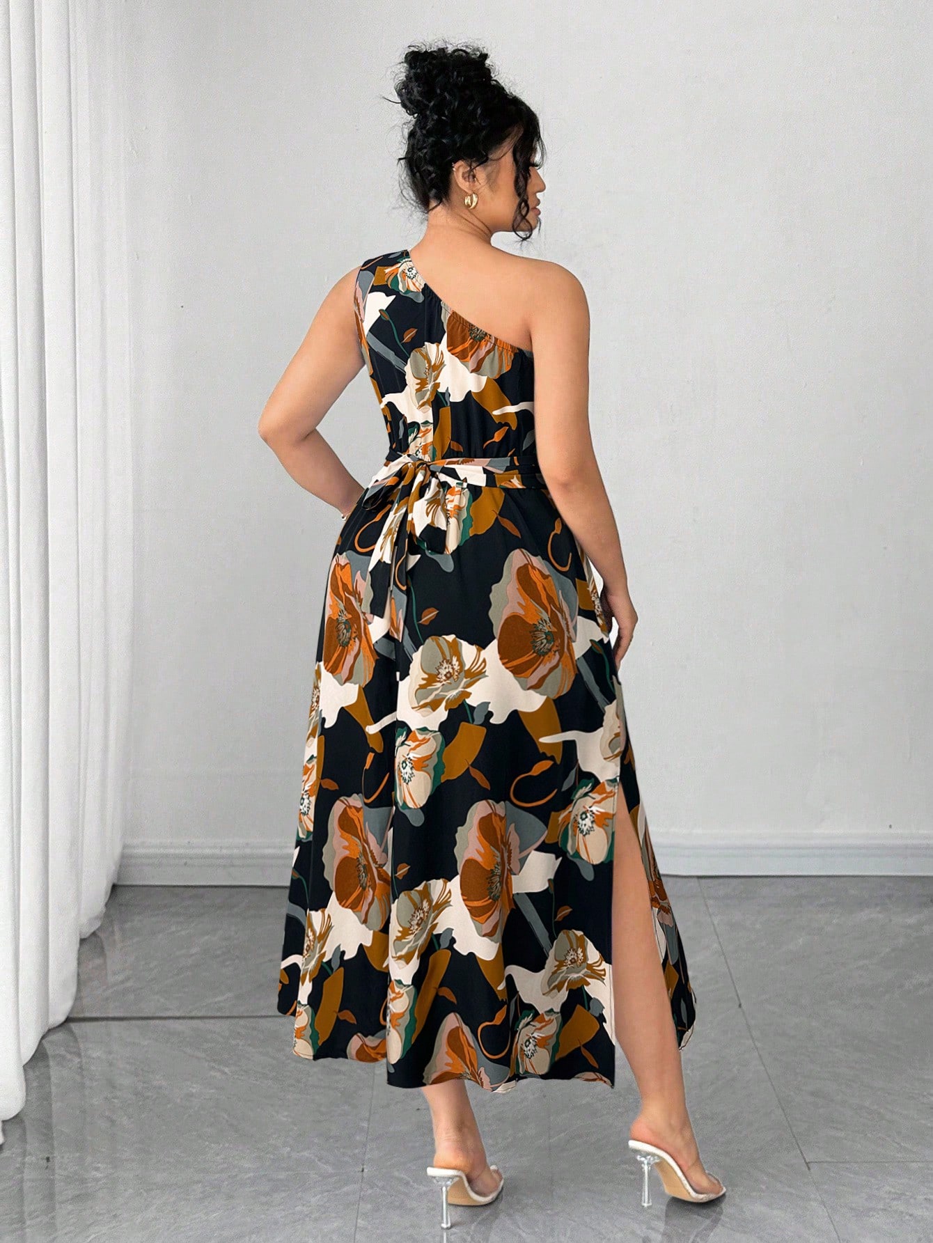 Asymmetrical One-Shoulder Flor – обзор и цена Midi Skirt Floral