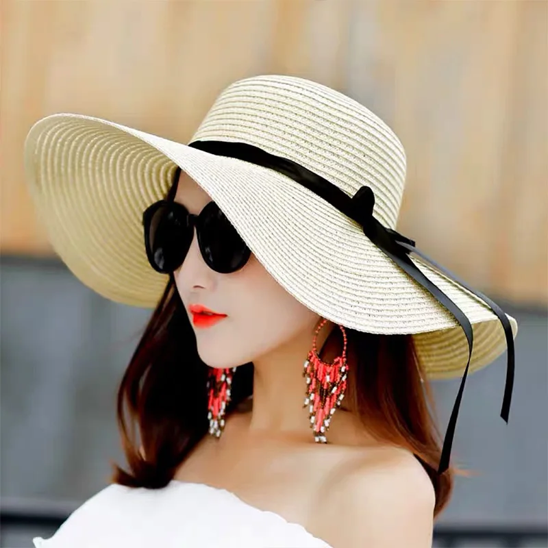 Summer Women Straw Hat Bowknot – обзор и цена Hat Floppy Wide