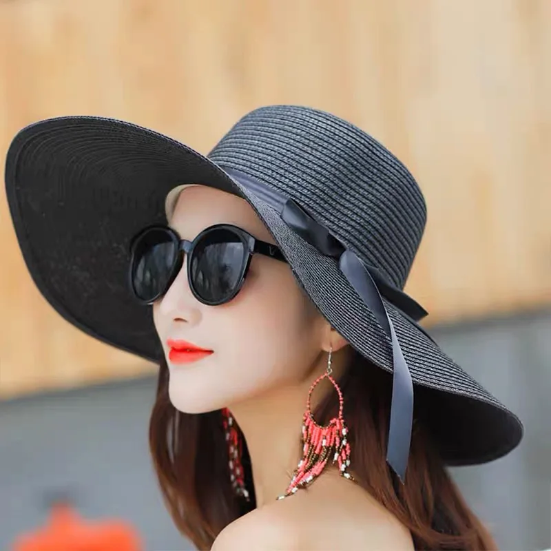 Summer Women Straw Hat Bowknot – обзор и цена Hat Floppy Wide