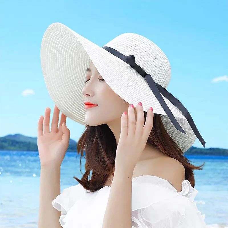 Summer Women Straw Hat Bowknot – обзор и цена Hat Floppy Wide