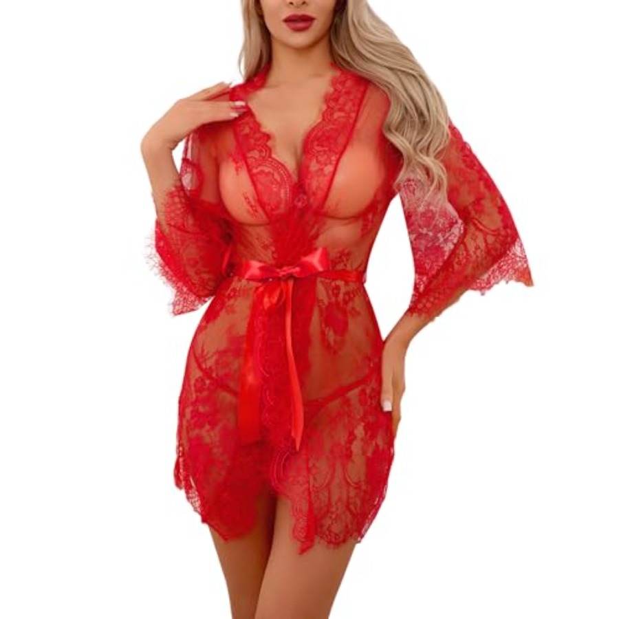 Narcisse Women's Floral Lace K – обзор и цена Kimono Sheer Floral