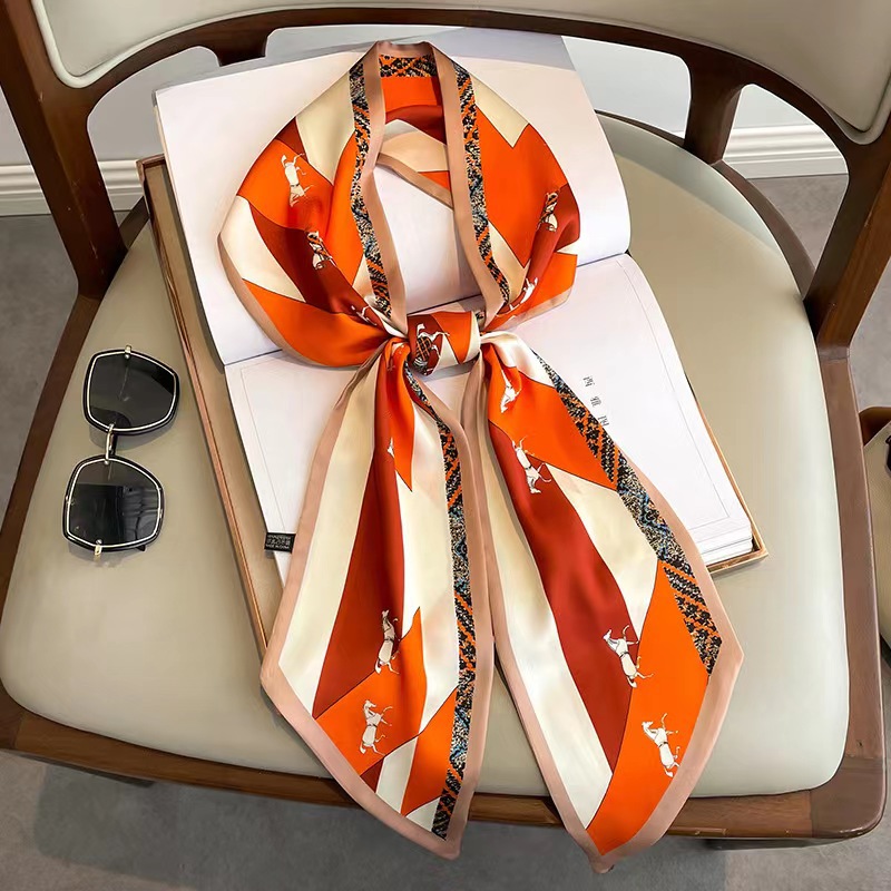 Luxury Design Long Silk Scarf  – обзор и цена Headband Summer Knit