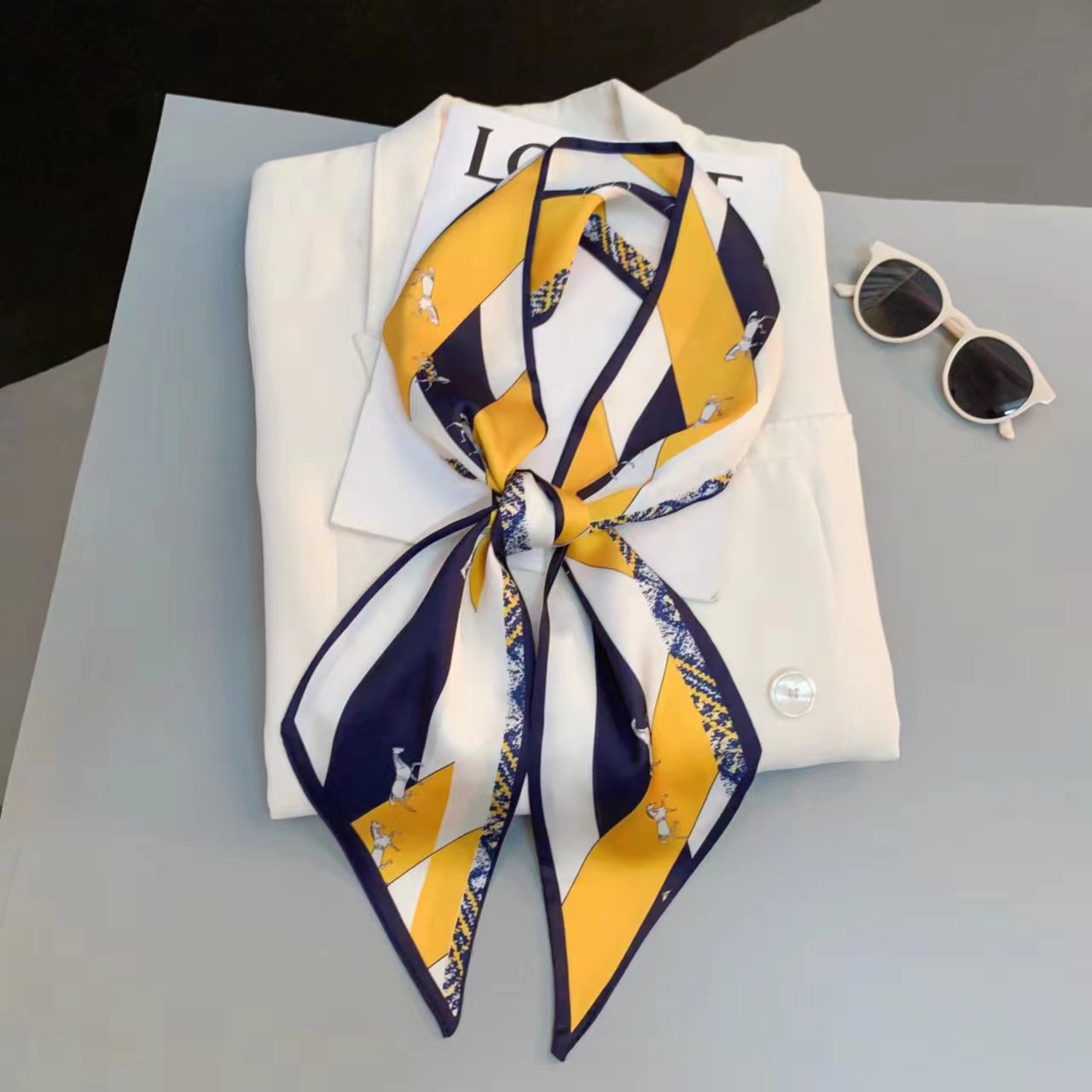 Luxury Design Long Silk Scarf  – обзор и цена Headband Summer Knit