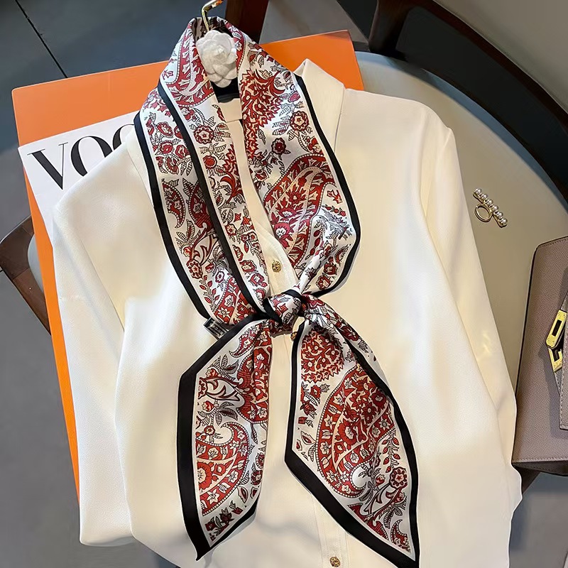 Luxury Design Long Silk Scarf  – обзор и цена Headband Summer Knit