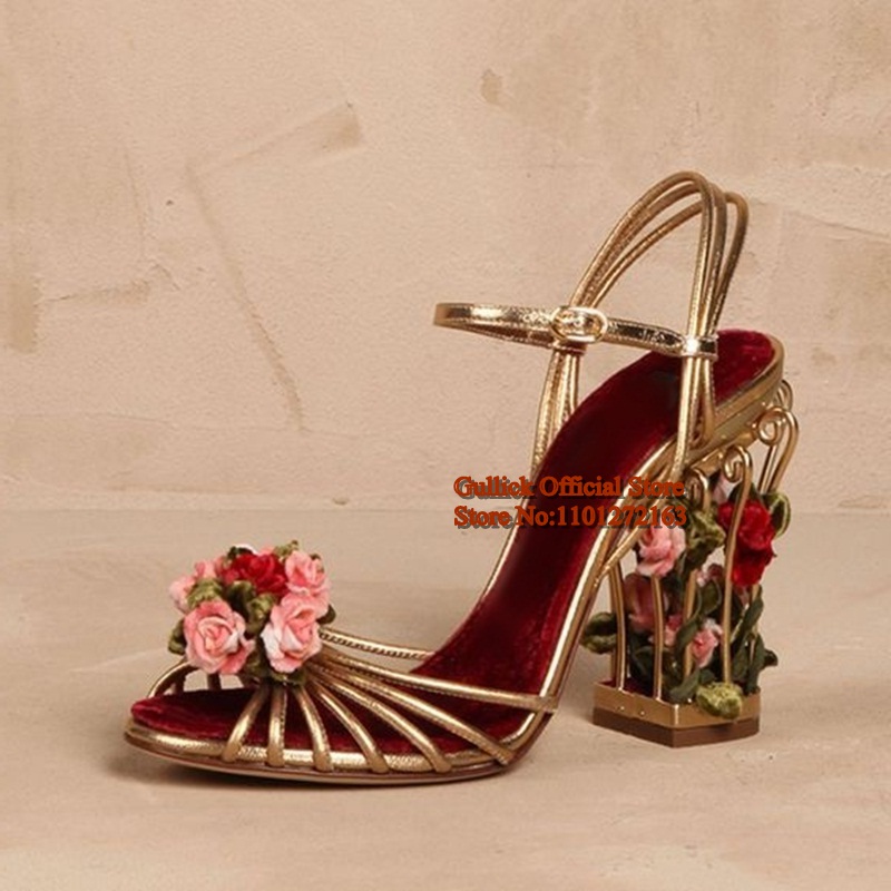 Luxury Bird Cage Women Sandals – обзор и цена Sandal Strappy Heeled