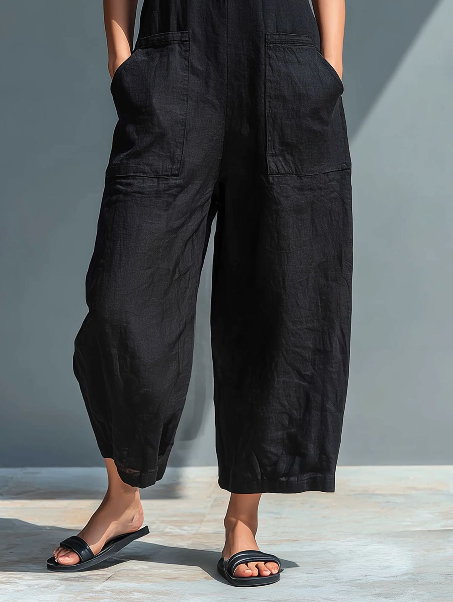 Summer Women's Clothing Sleeve – обзор и цена Jumpsuit Linen Relaxed