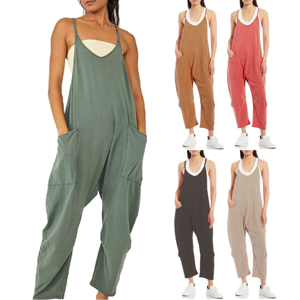 Loose Summer Jumpsuit Casual   – обзор и цена Jumpsuit Linen Relaxed
