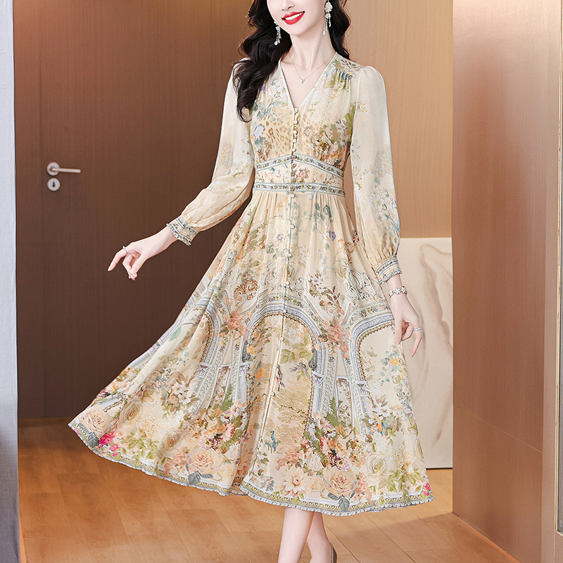 Summer Luxury Silk Floral Beac – обзор и цена Midi Skirt Floral