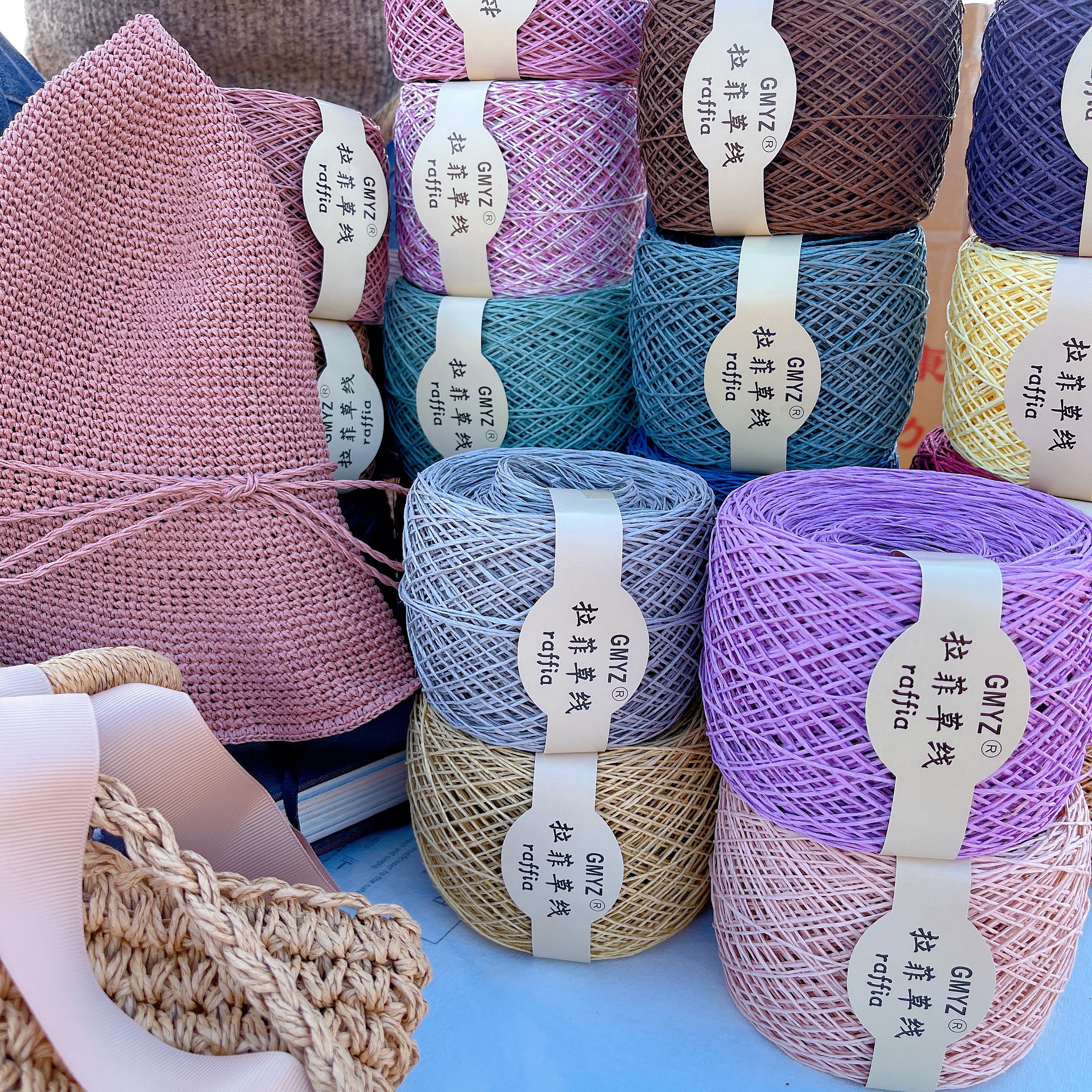 220M/Roll Washable Japanese Pl – обзор и цена Crochet Bag Raffia