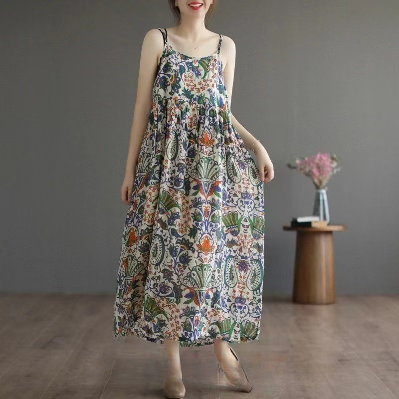 Women's Summer French Floral W – обзор и цена Midi Skirt Floral