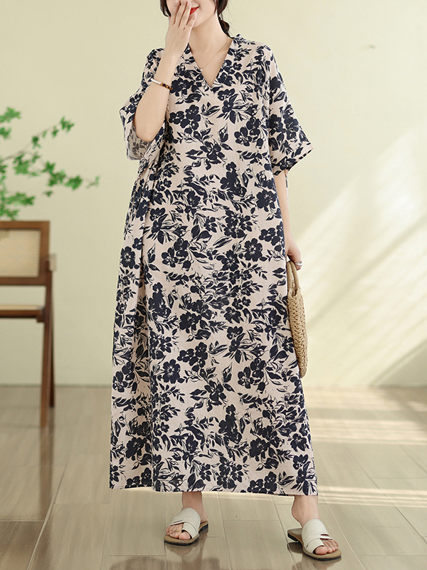 Summer Floral Vacation Style T – обзор и цена Linen Dress Wrap